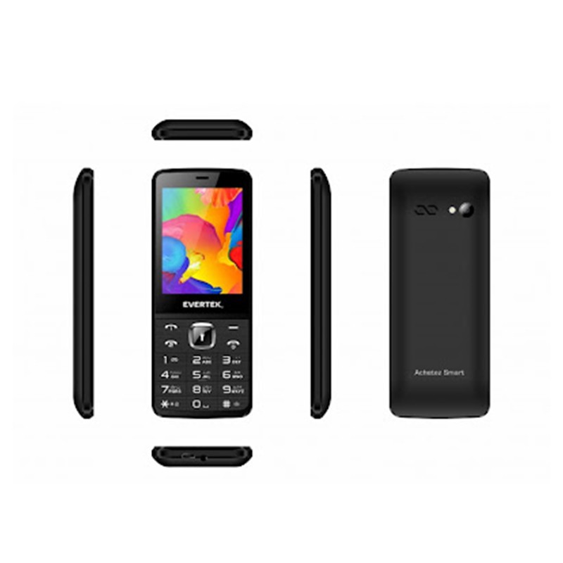Téléphone Portable Evertek Turbo Noir - MTS Plus