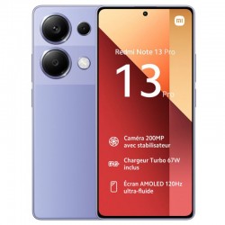 Xiaomi Redmi Note 13 Pro (8Go/256Go) - Couleur violet disponible chez MTS Plus