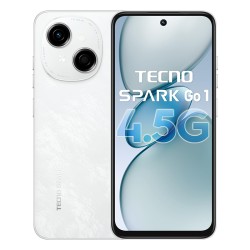 Tecno Spark Go 1 (4Go/128Go) - Couleur blanche disponible chez MTS Plus