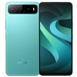 Le smartphone Infinix Hot 60i 5G 4Go 128Go est disponible chez MTS PLUS. couleur: vert emeraude