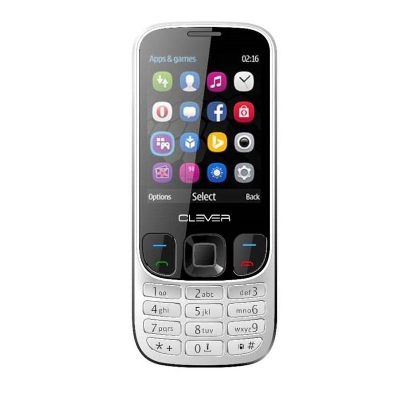 Téléphone Portable Clever C28-Silver est disponible chez MTS PLUS Tunisie.