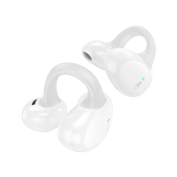 Écouteurs sans fil Bluetooth Hoco EW57 à clip d'oreille-White est disponible chez MTS PLUS Tunisie.