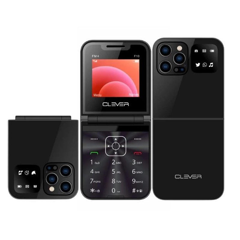 Téléphone portable Clever F10 noir  est disponible chez MTS PLUS Tunisie.