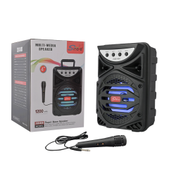 Haut-parleur de karaoké BLUETOOTH ZQS-1480 est disponible chez MTS PLUS Tunisie